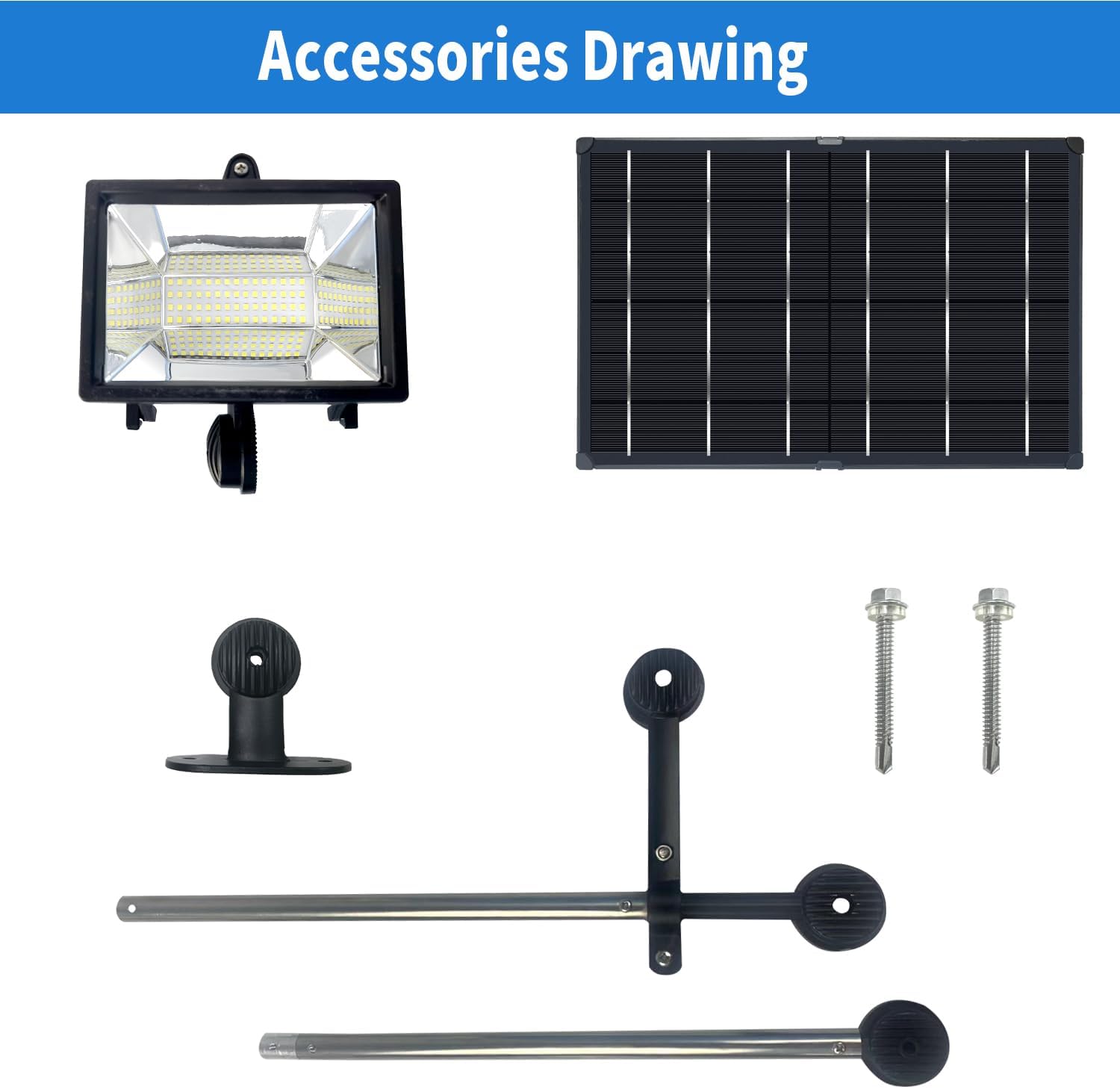 Solar Sign Light, Heavy Duty Solar Sign Lights 60 LED, Outdoor Sign Lighting, 12000 mAh Waterproof Commercial Lighting for Real Estate Signs, Business, Advertisement, Billboard, HOA, High Way