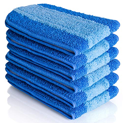 VanDuck Microfiber Cleaning Pads Compatible with Bona Mop (6 Pack)