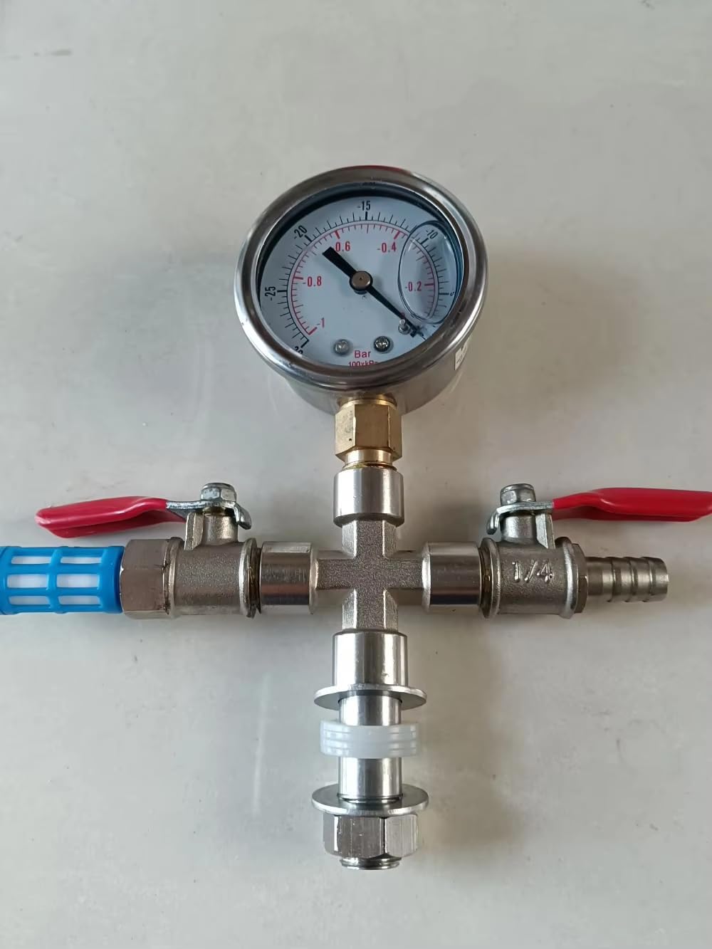 COYEUX Transparente Vakuum-entgasungskammer, Acryl-exsikkator, Mit Manometer, Größe 100 X 140 Mm, Zur Entgasung Von Harz Und Silikon Im Labor