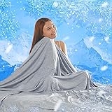 Top 10 Best Arc Flash Blanket Reviews Comparison 9 MH MYLUNE HOME Cooling Blanket for Hot Sleepers, Lightweight Thin Summer Blanket for Hot Flashes Night Sweates Sleeping,Arc-chill Cold Throw Blanket for Bed/Sofa,King Size, Grey