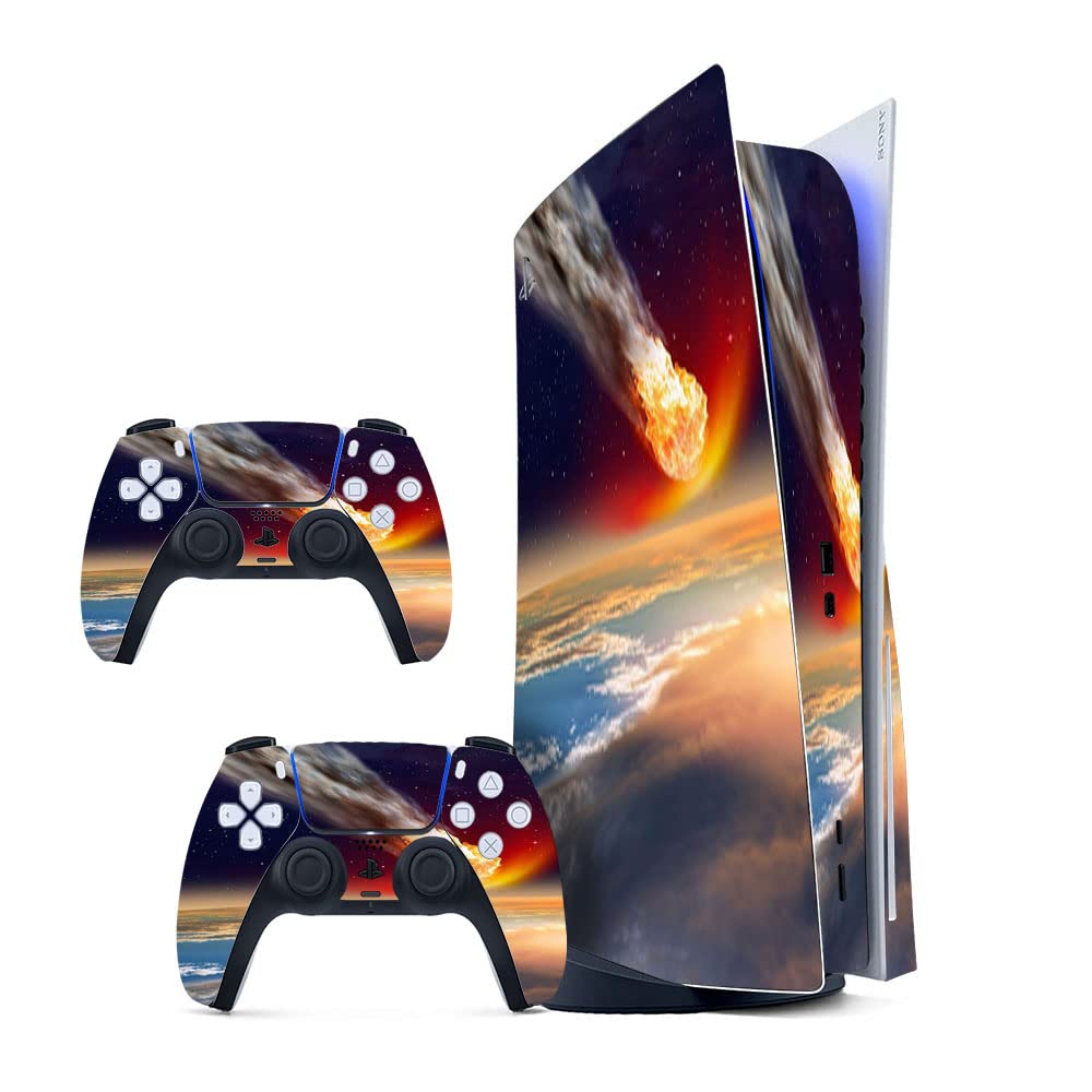 GADGETS WRAP Printed Vinyl Skin Sticker Decal for Sony PS5 PlayStation 5 Disc Edition Console & 2 Controller (Skin Only, Console & Controller not Included.) - Meteor Multicolor (B0BW3ZNGXC) Amazon Price History, Amazon Price Tracker