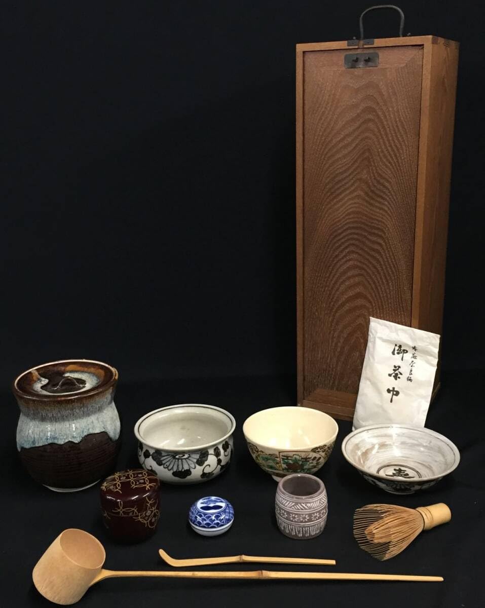 茶碗 水指 建水 短冊箱 茶道具 柄杓 棗 茶道具セット 香合 茶道具12 