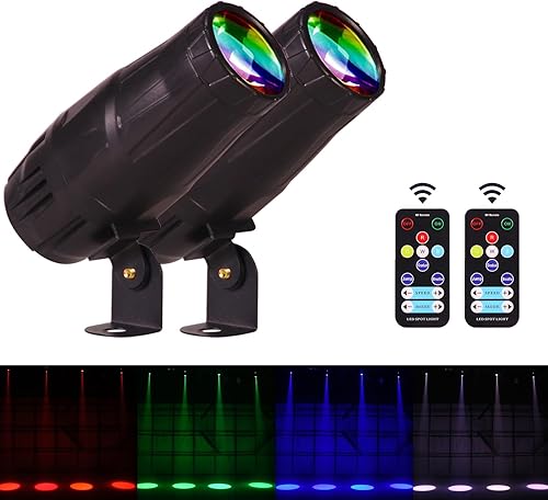 Par de luces luces de fiesta EcoStrobe iluminación de pared de lavado luces de escenario de discoteca activadas por sonido para luz de actuación