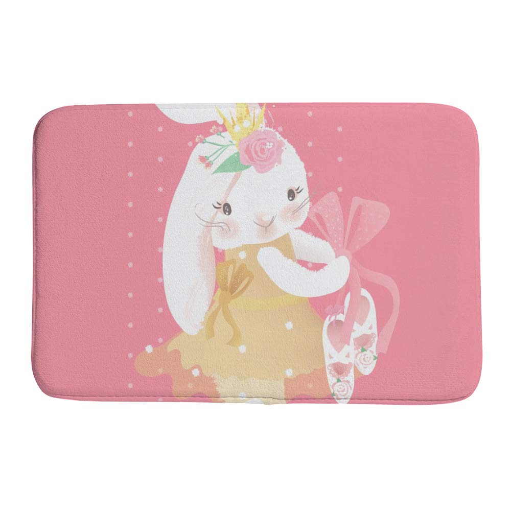Tapis de bain lapin contre le sol glissant et froid de douche