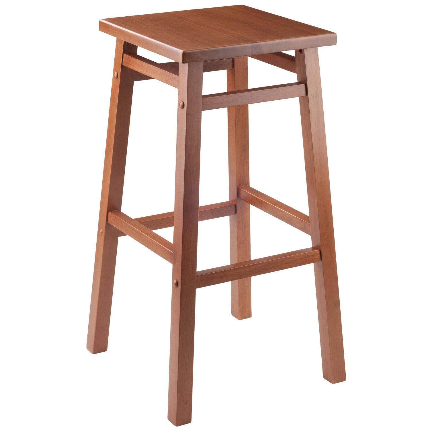 Winsome Carter 29" Teak Finish Bar Stool - 29"