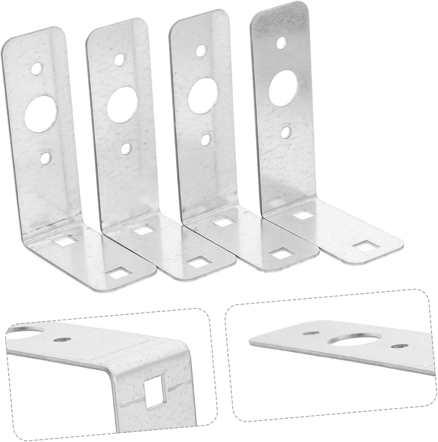 4pcs Shaped Trailer Tail Light Bracket Tail Light Socket for Towing Accessories Boat Trailer Bracket Garage Door Track