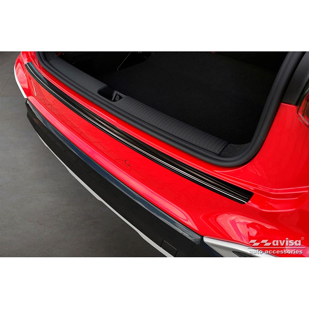 Protezione Paraurti Posteriore In Acciaio Inox Nero Per Audi Q2 Facelift 2020 – Avisa, Resistente E Facile Da Montare Con Nastro 3M