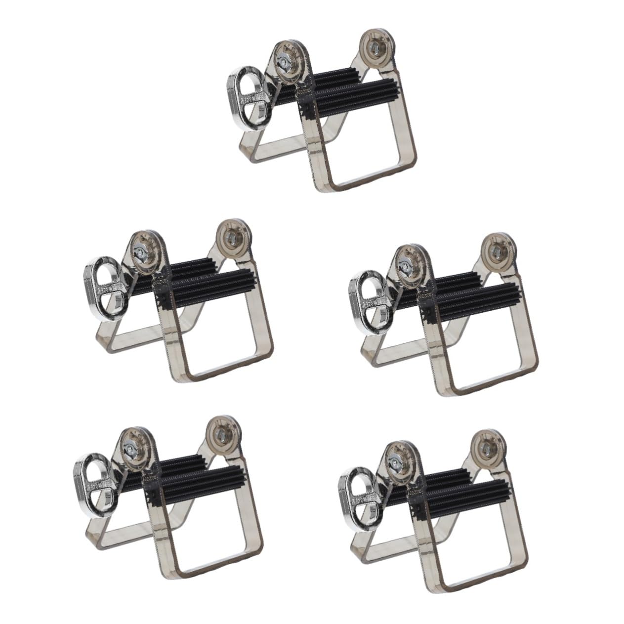 Healeved 5piezas Exprimidor Manual De Pasta De Dientes y Crema Squeezer Reutilizable De Tubo Para Cosméticos y Pinturas Diseño Compacto y Duradero