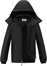 Men's Ski Jacket Winter Jacket Warm Fleece Jacket Waterproof Windproof Functional Cotton Jacket Winter Jacket Outdoor Hiking