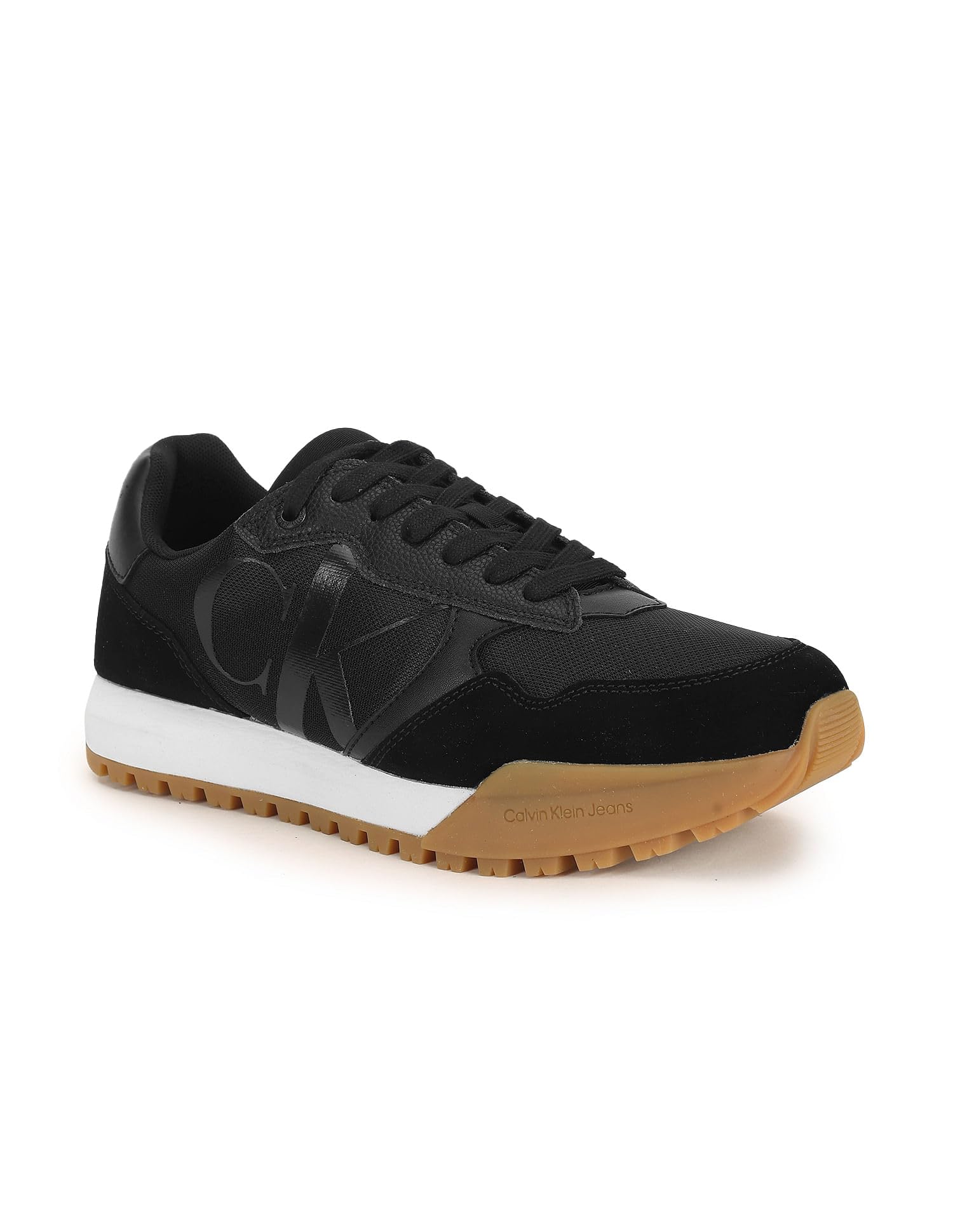 Calvin Klein Zapatillas Zapatilla Toothy Runner Bold 0GH Ivory/Biscotti/Ghost - Zapatillas para Hombre