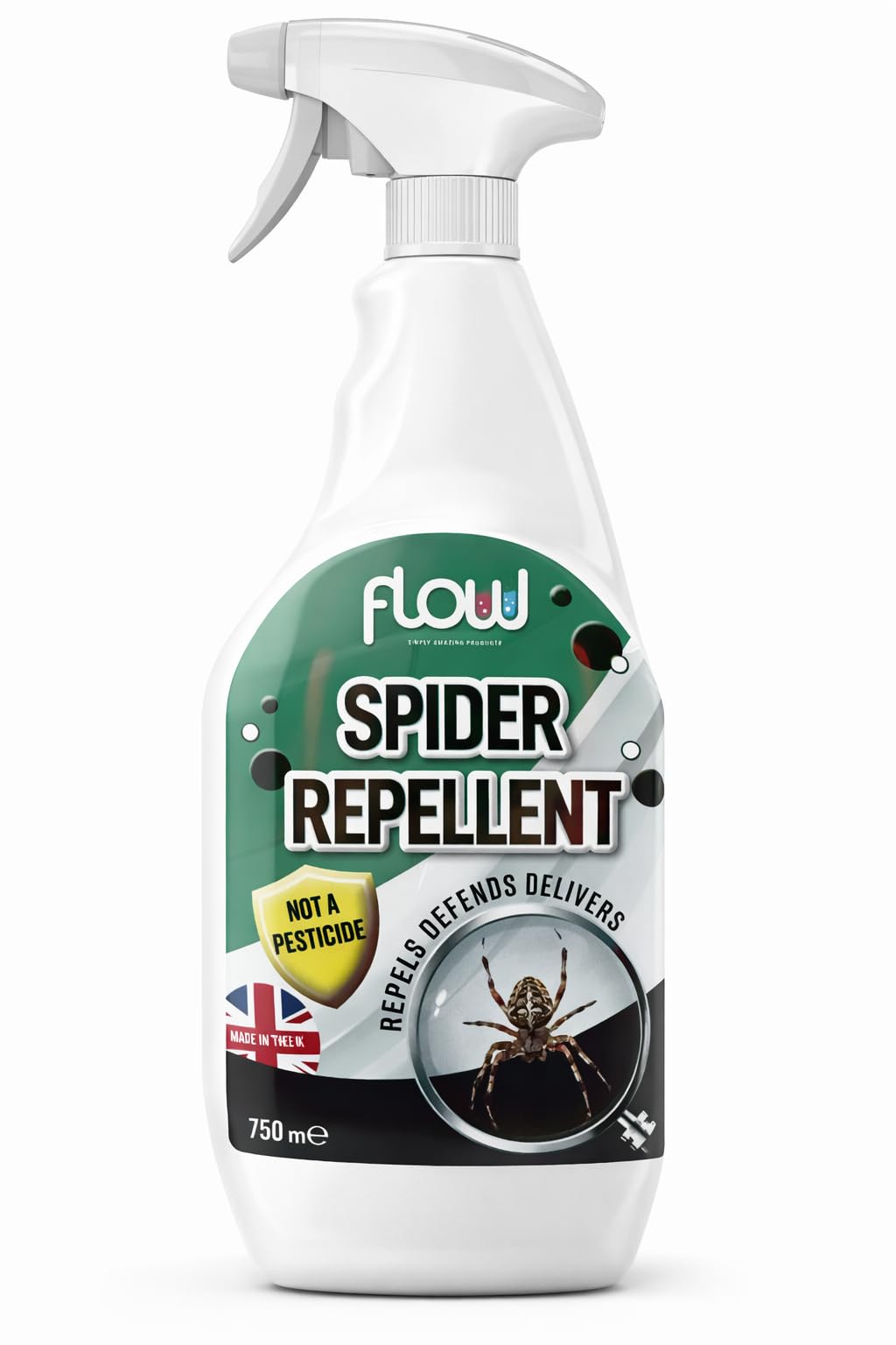 Dunnet Tools Spider Repellent Spray 750ml - Long Lasting Non Toxic Peppermint Scented Insect Repellent Spray Indoor and Outdoor Peppermint Oil Spray Spider Deterrent Safe Around Pets and Children