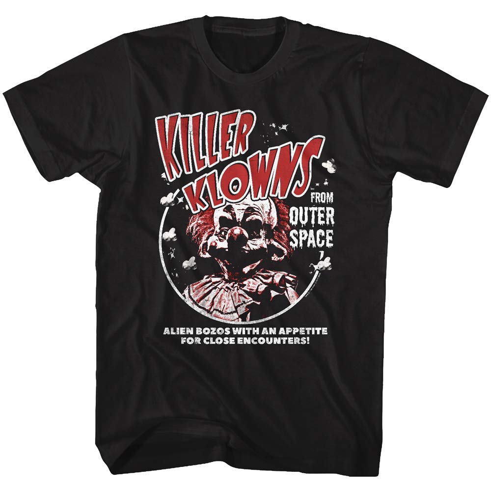 Killer Klowns from Outer Space 80s Horror Movie Alien Bozos with an Appetite Image Adult T-Shirt Graphic Tee