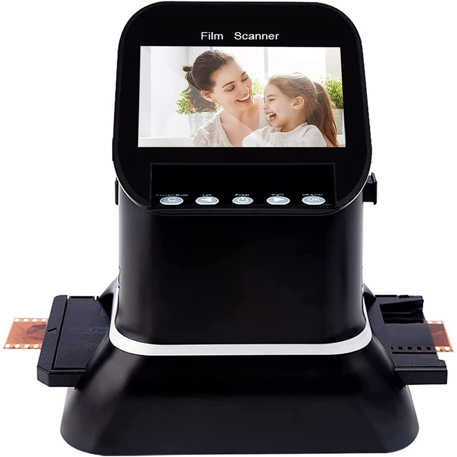 Scanner per pellicole digitali, scanner per diapositive di pellicole da 120 ad alta risoluzione, schermo LCD 1080P, conversione di negativi 35 mm, 135, 126, 127 e diapositive in JPEG digitale