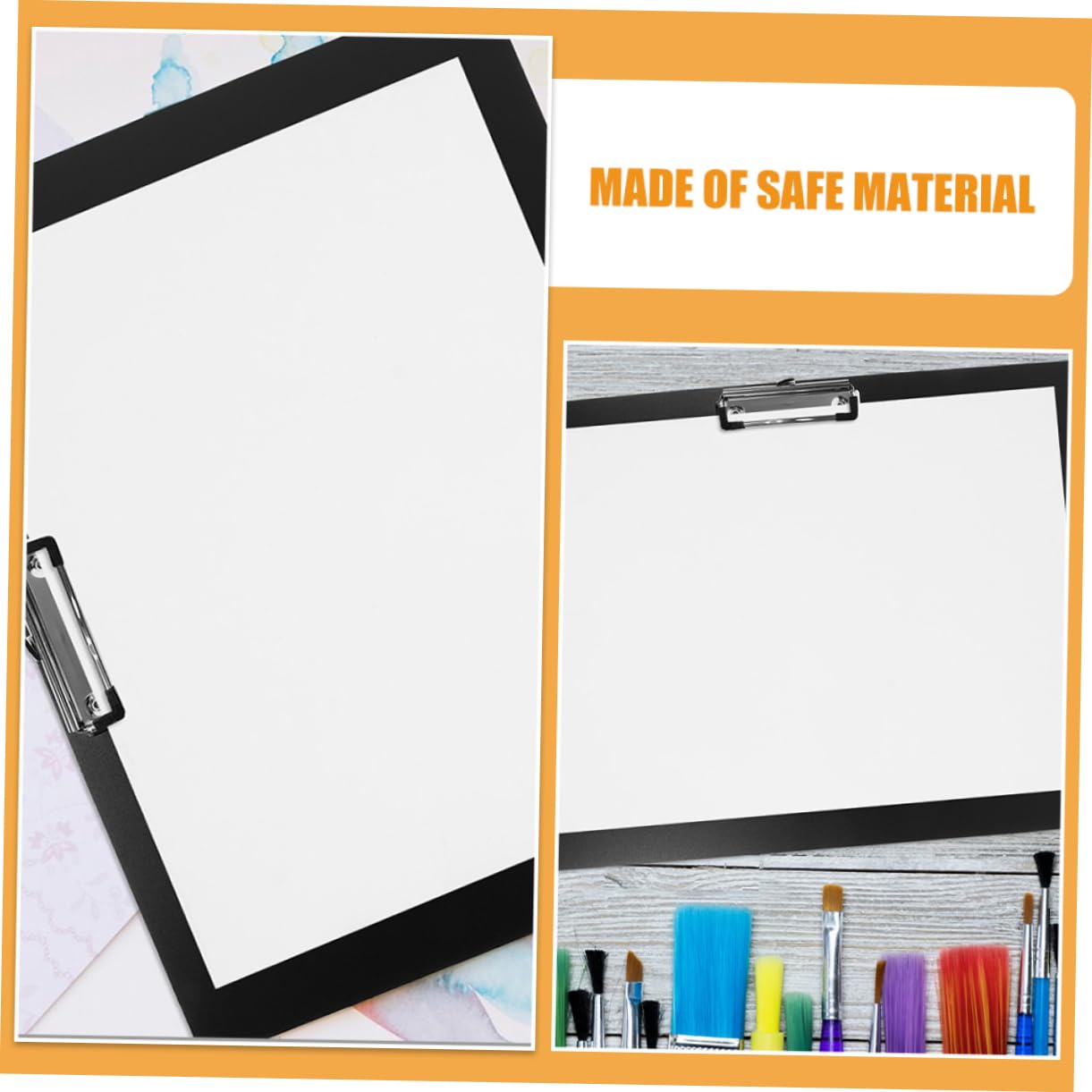 Portablocchi A3 Nero 3 Pezzi in Pp Clip in Metallo