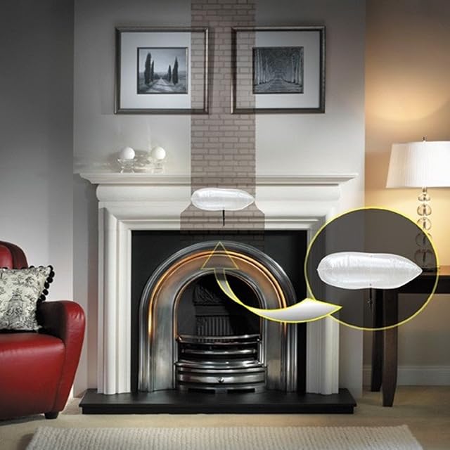 Stormguard Universal Chimney Draught Excluder - Balloon for Chimney Sized 10-70cm (4"- 28") Length x 10-40cm (4"- 16") Width