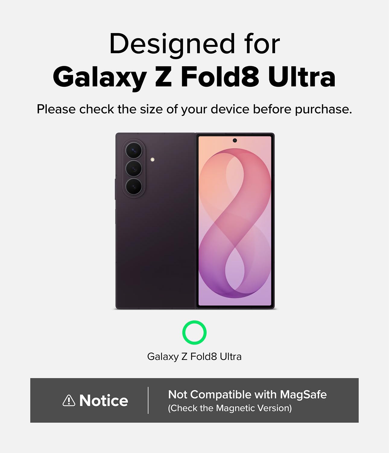 Ringke Funda y Protector Cámara para Galaxy Z Fold 8 Ultra