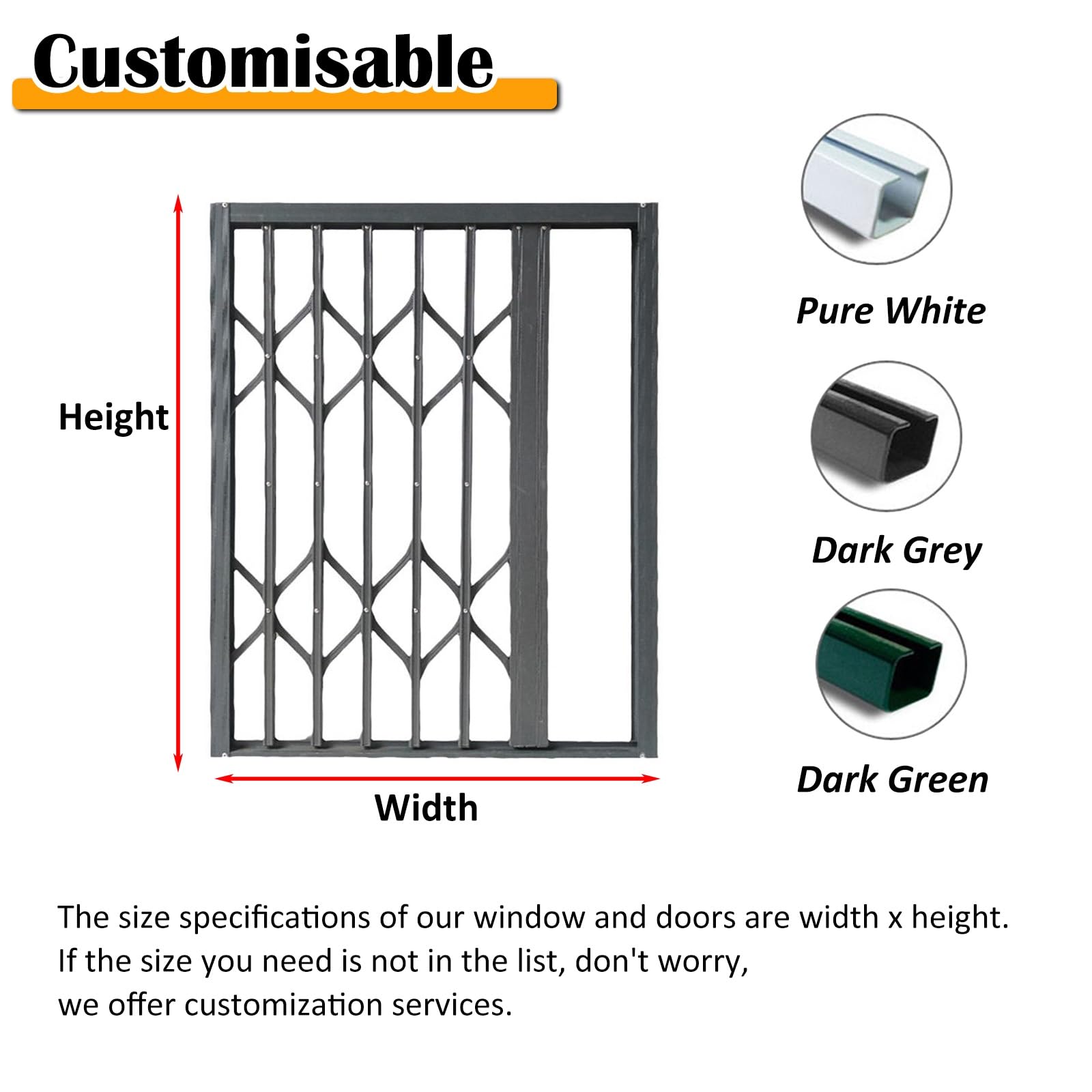 Rejilla plegable de seguridad para niños, de aluminio, extensible, protector de puerta de seguridad para dormitorios/dormitorios, 66 cm de ancho x 186 cm de alto, barrera de seguridad para niños y