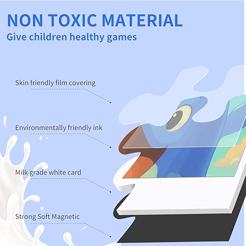 Miniatura 3 de BST SHIER - Rompecabezas magnéticos de 20 piezas para niños de 3, 4, 5 y 6 años, libro de rompecabezas de sirena, de madera, juegos y juguetes de