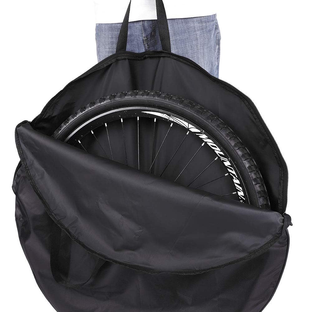 VBESTLIFE Borsa da bicicletta per bicicletta morbida per mountain bike, impermeabile e durevole, 26 27,5 29 ruote (27,5 pollici borsa per ruote da 27,5 pollici)
