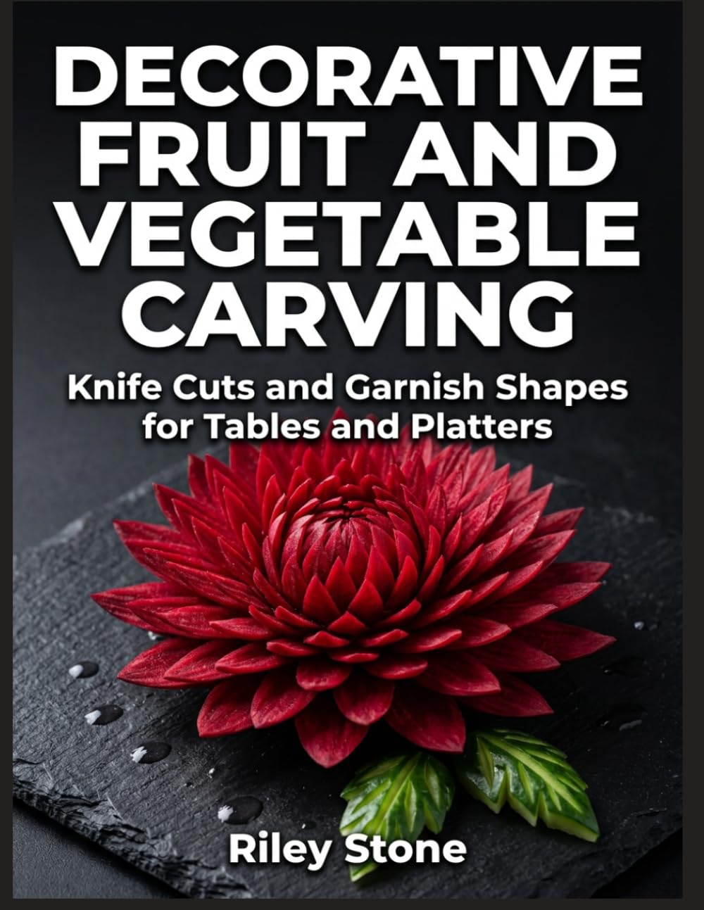 DECORATIVE FRUIT AND VEGETABLE CARVING: Knife Cuts and Garnish Shapes for Tables and Platters
