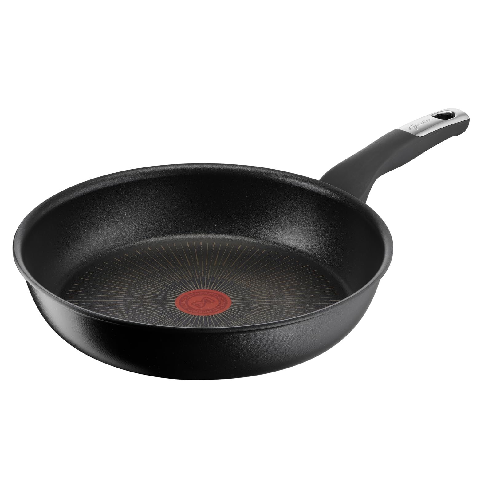 Lagostina Intensive Pro, Padella Antiaderente 28 cm, Rivestimento Titanio Antigraffio, Cottura Rapida e Uniforme, Tecnologia Thermo-Signal, Adatta a Tutte le Fonti di Calore Inclusa Induzione