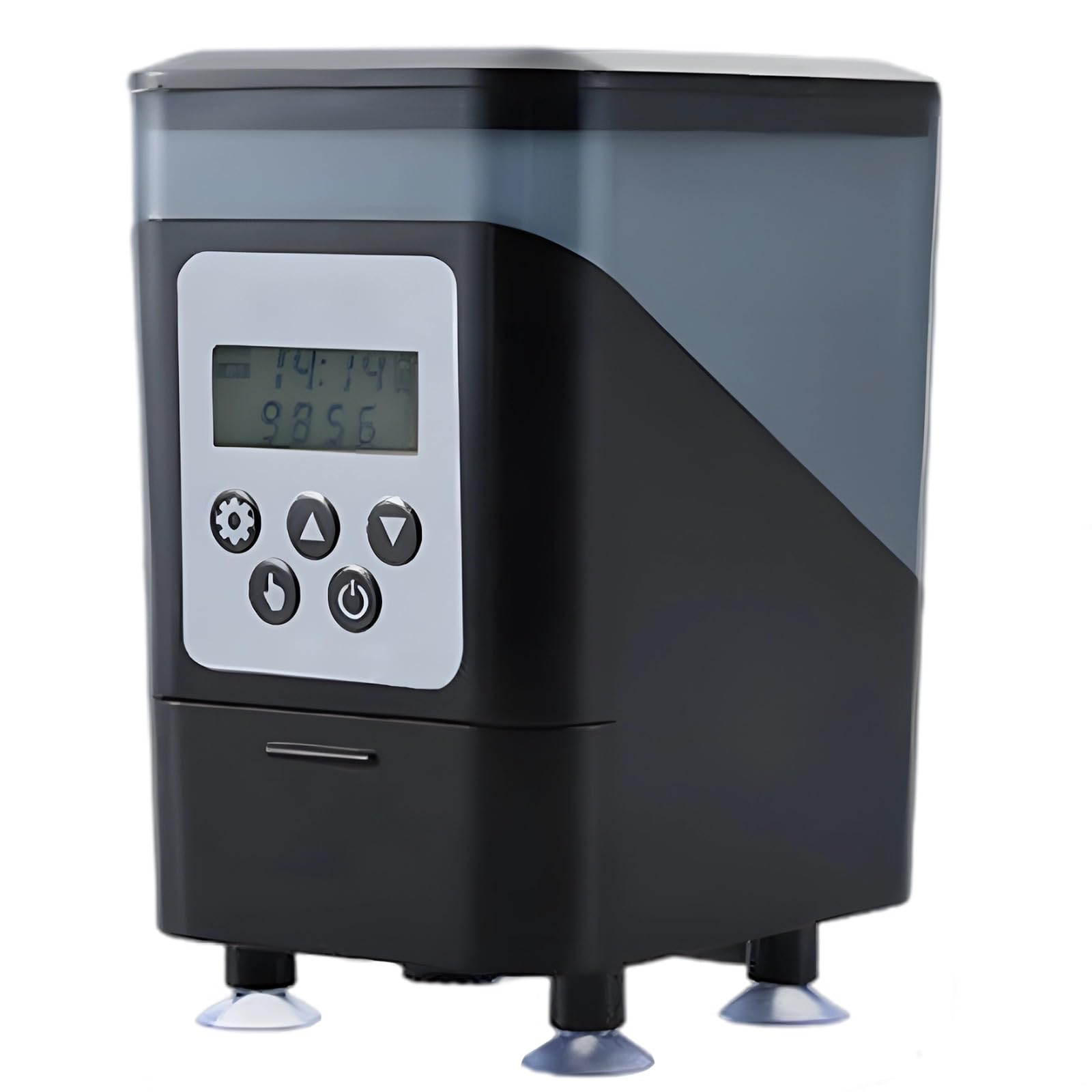 X1 Pro automatyczny karmnik dla ryb, 450 ml, duża pojemność, regulowany dozownik, wyświetlacz LCD, 3 gniazdka, ryba żółw uniwersalny