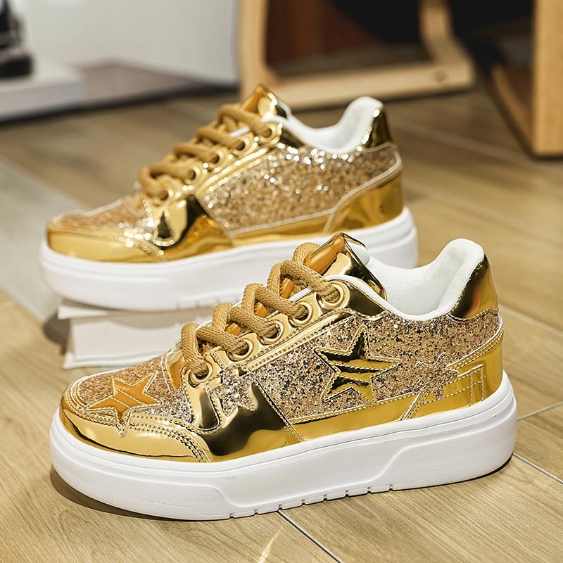 Image of IGxx Women Platform Glitter Sparkly Dressy Sequin Disco Sneakers