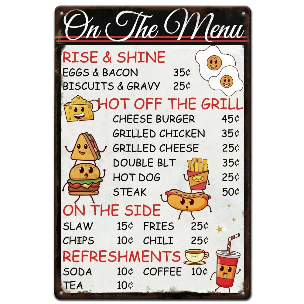 SUPERDANT Blechschild Pizza Retro - 20x30cm Wanddekoration Für Küche, Bar & Restaurant