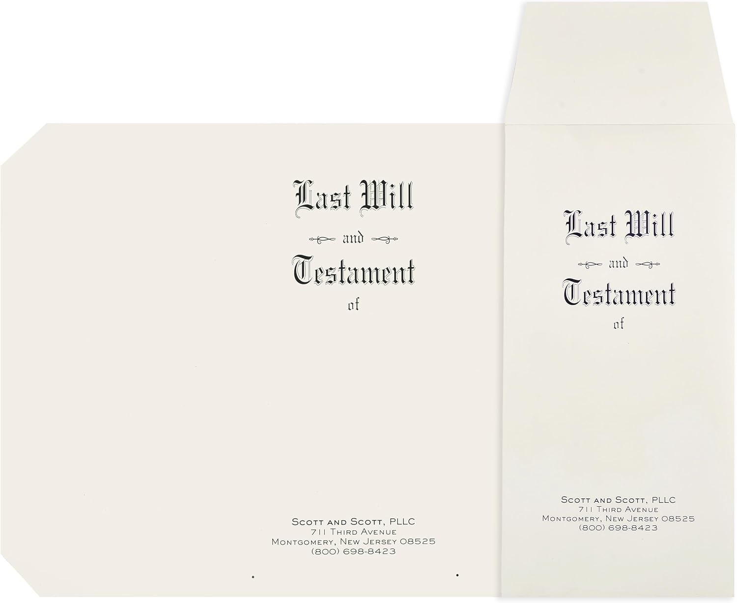 Exhibitindexes® Personalized Will Set -25 Covers, 25 Envelopes