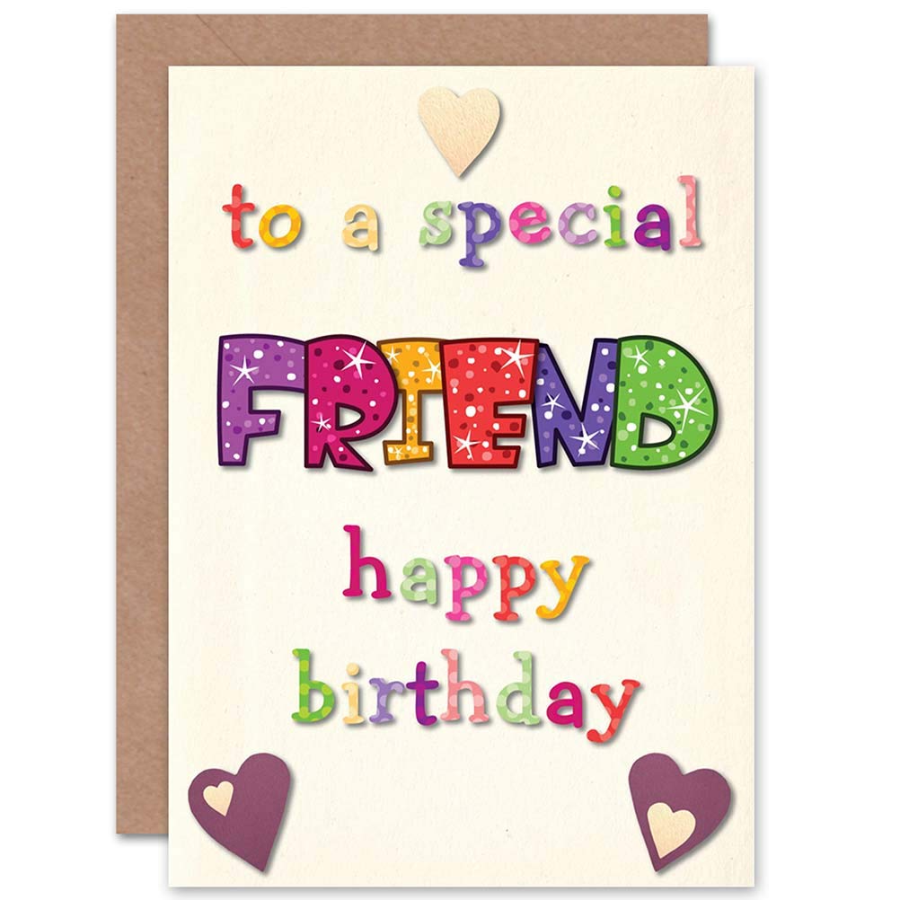 Wee Blue Coo BIRTHDAY SPECIAL FRIEND SPARKLES NEW ART GREETINGS GIFT CARD