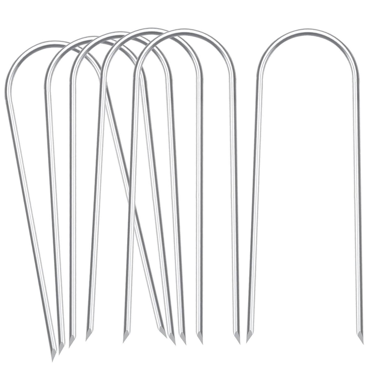 Große Bodenpfähle – 24,1 Cm, 6 Stück, Robuste U-Anker Für Trampoline, Zelte & Garten