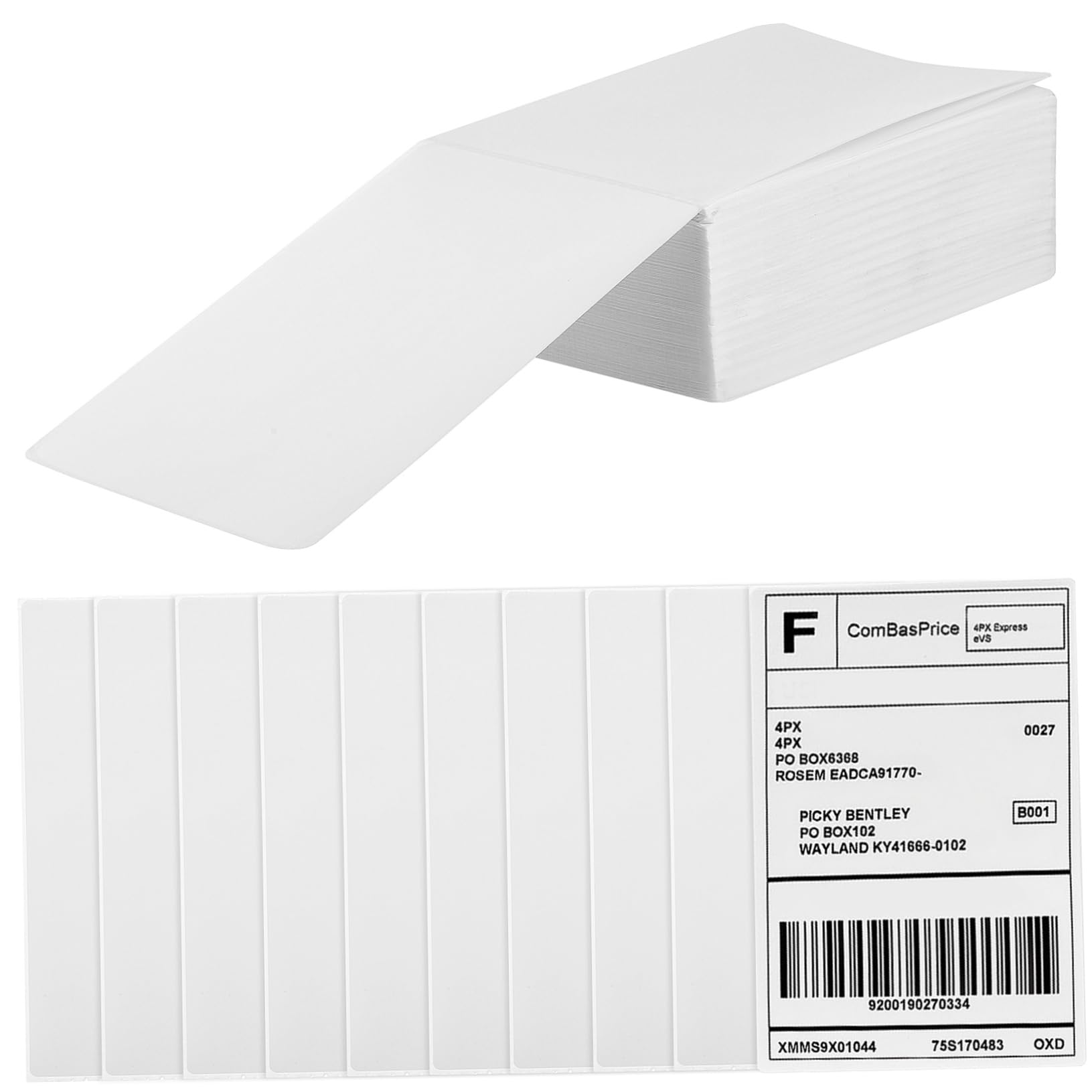 Etichette Termiche Adesive 100x150mm 500 Pezzi Carta | Stampanti Termiche, Stampa Nitida e Durata Migliorata, Formato da 500 Fogli per Uso Commerciale