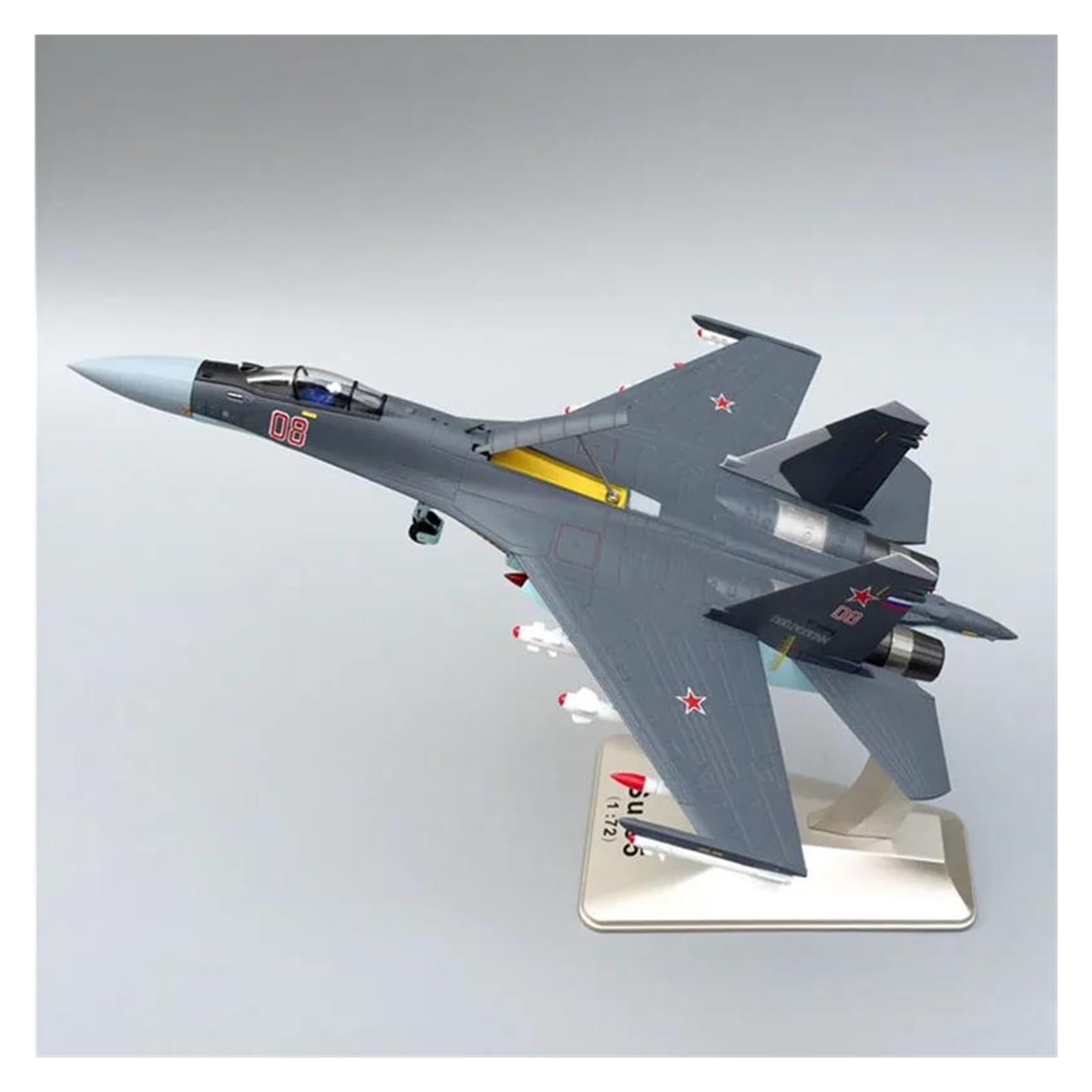 Modelo de avión Su-35 1/72 avión aleación metal diecast miniatura militar