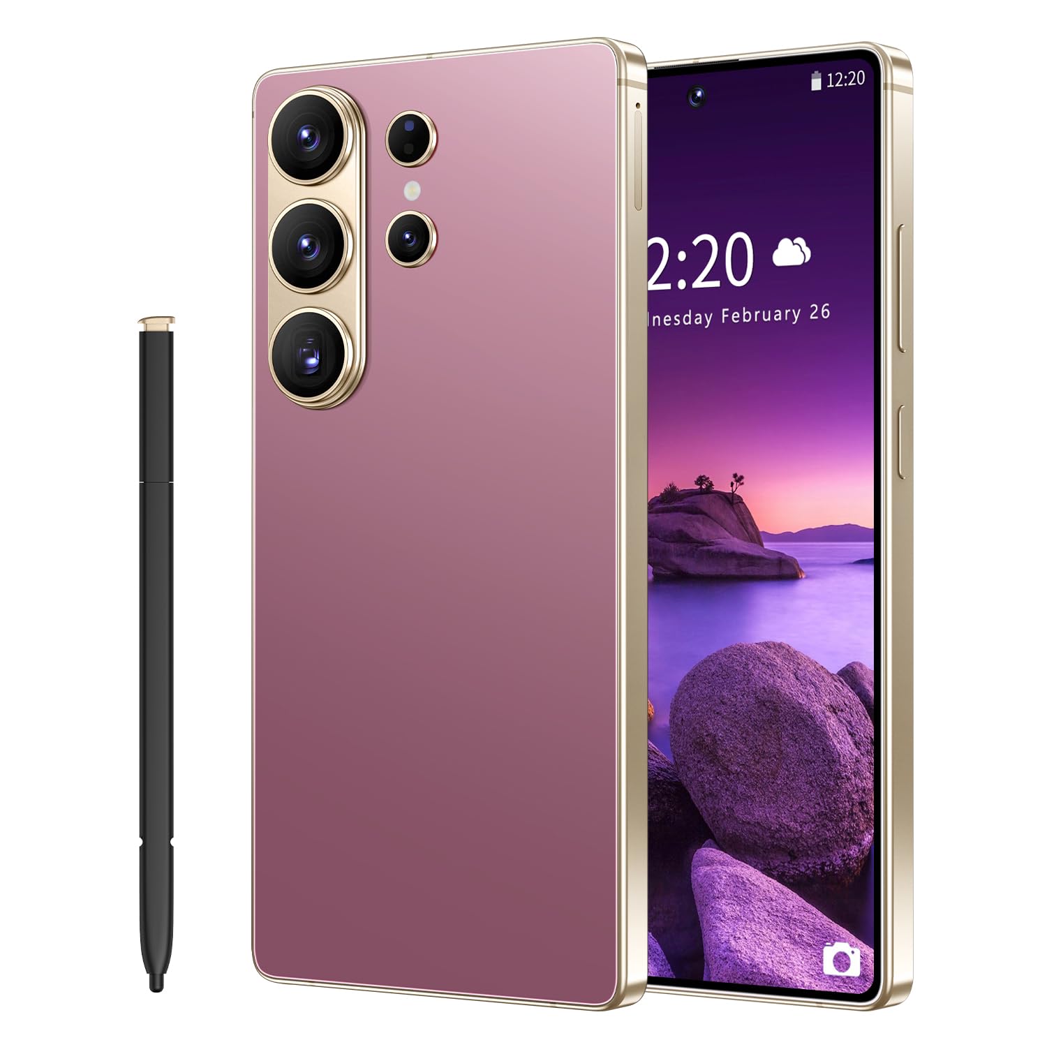WWT 26 Ultra Unlocked Phone,Android 15 12+512GB Smartphone,Built in Pen The Phone,Cell Phone Battery 7000mAh 6.99" HD Screen,Dual SIM/5G/Face ID/Fingerprint Lock/GPS (Deep Blue, 12+512GB) — view 10