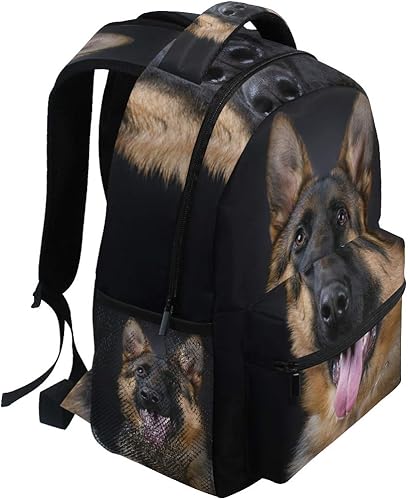 Miniatura 3 de AUUXVA TropicalLife - Mochilas para perros de pastor alemán, mochila escolar, mochila de hombro para senderismo, viajes, bolsas casuales,