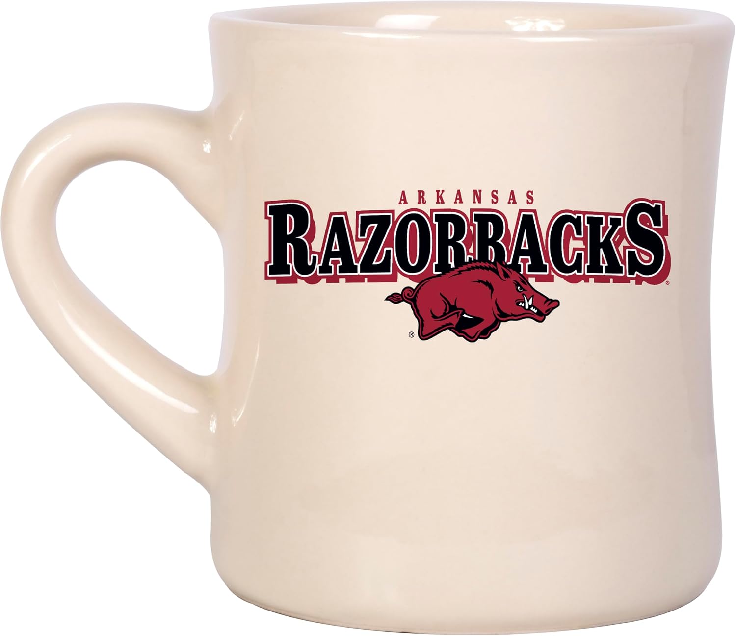 Logo Brands NCAA 12 oz Diner Mug – Timeless 12oz Ceramic Coffee Cup, Smooth Diner-Style Shine, Vintage Design – Great For Home Or Office Use