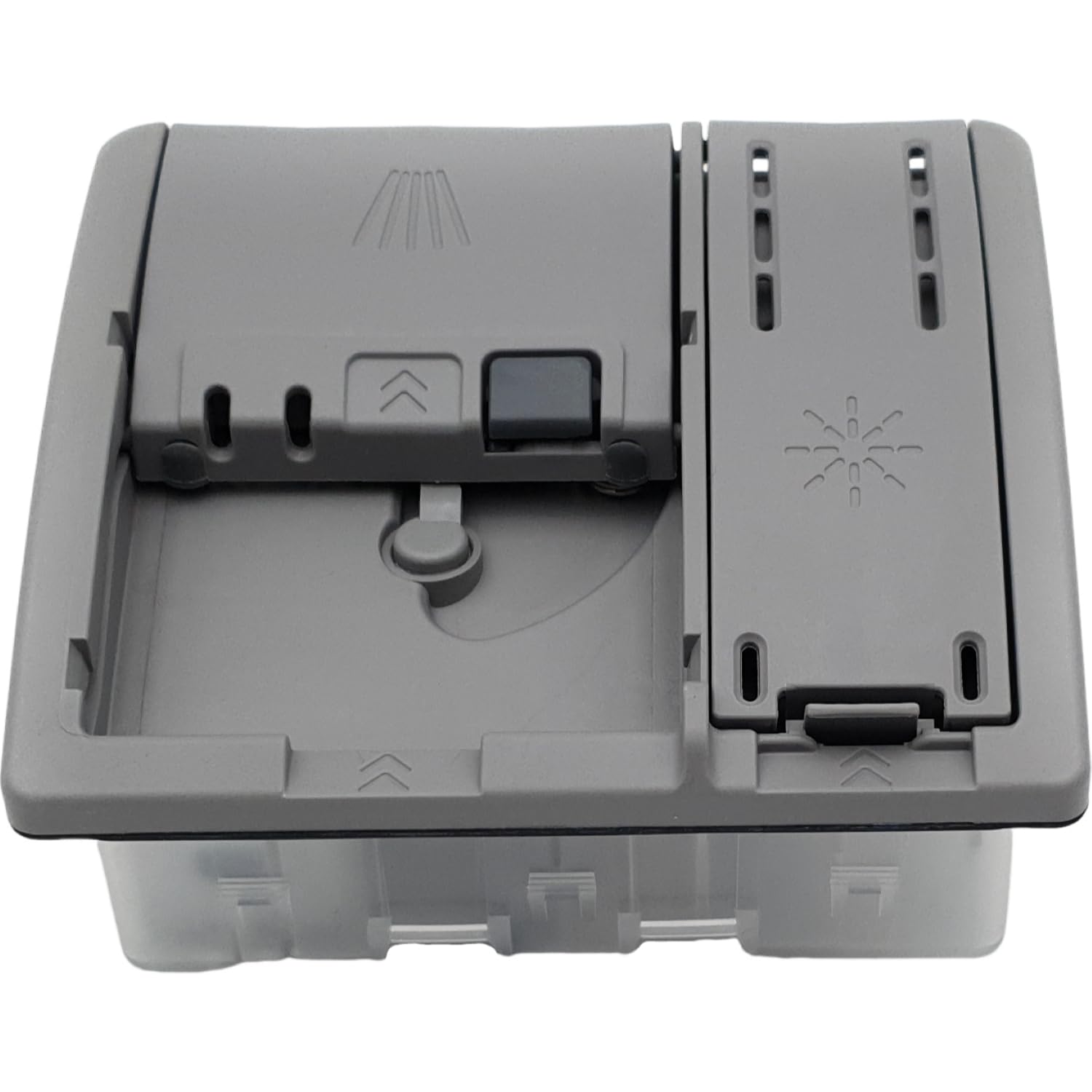Unité de dosage pour lave-vaisselle 00755073 - Dispositif d'addition, nettoyant, module de porte, compatible avec Bosch Siemens - Gris - Remplace 12042696 00757778 - Chambre de prélavage 15