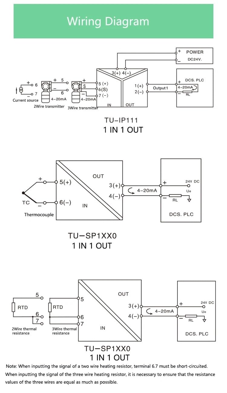 Analog Signal Converter Isolation Dc 0-10V 4-20mA Signal Isolator