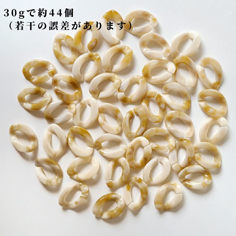 Amazon | 大容量 【 30g 】 チャーム 連結自在 アクリル チェーン 
