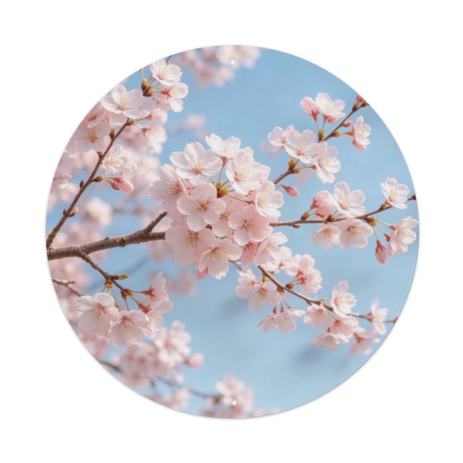 Cherry Blossom Spring Metal Tin Sign Plaque