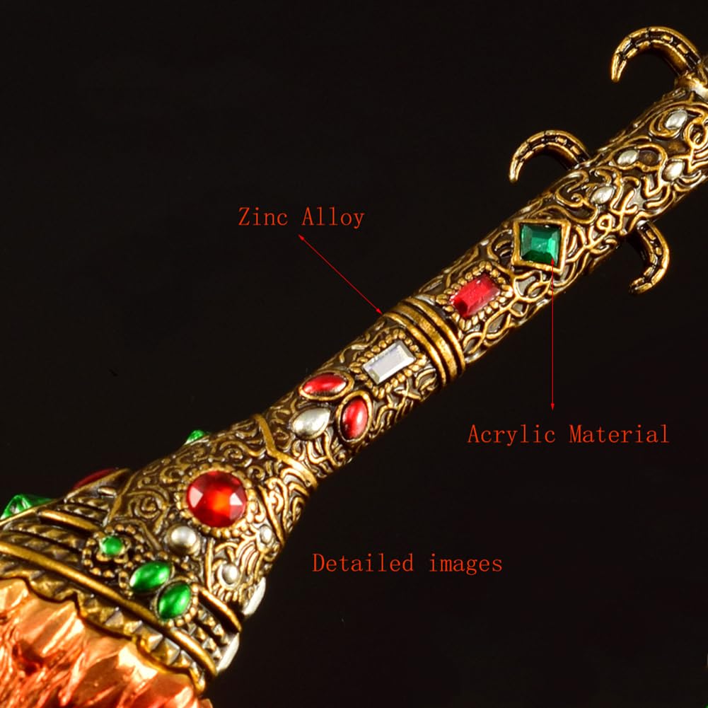 Magma Blade - Metalowa Figurka 30cm ze Standem - Kolekcjonerski Gadżet Inspirowany Grami - W Eleganckim Pudełku - Idealny Prezent dla Fanów Fantasy i Graczy