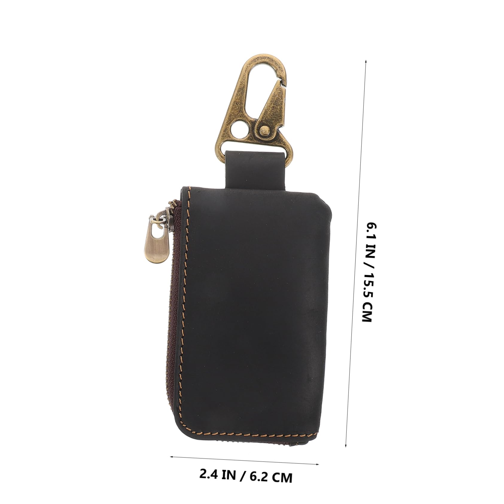 FOMIYES Men's Zipper Pouch with Keychain Coin Purse for Earphones Keys Durable Travel Wallet with Belt Clip for Daily Use and Versatile Functionality