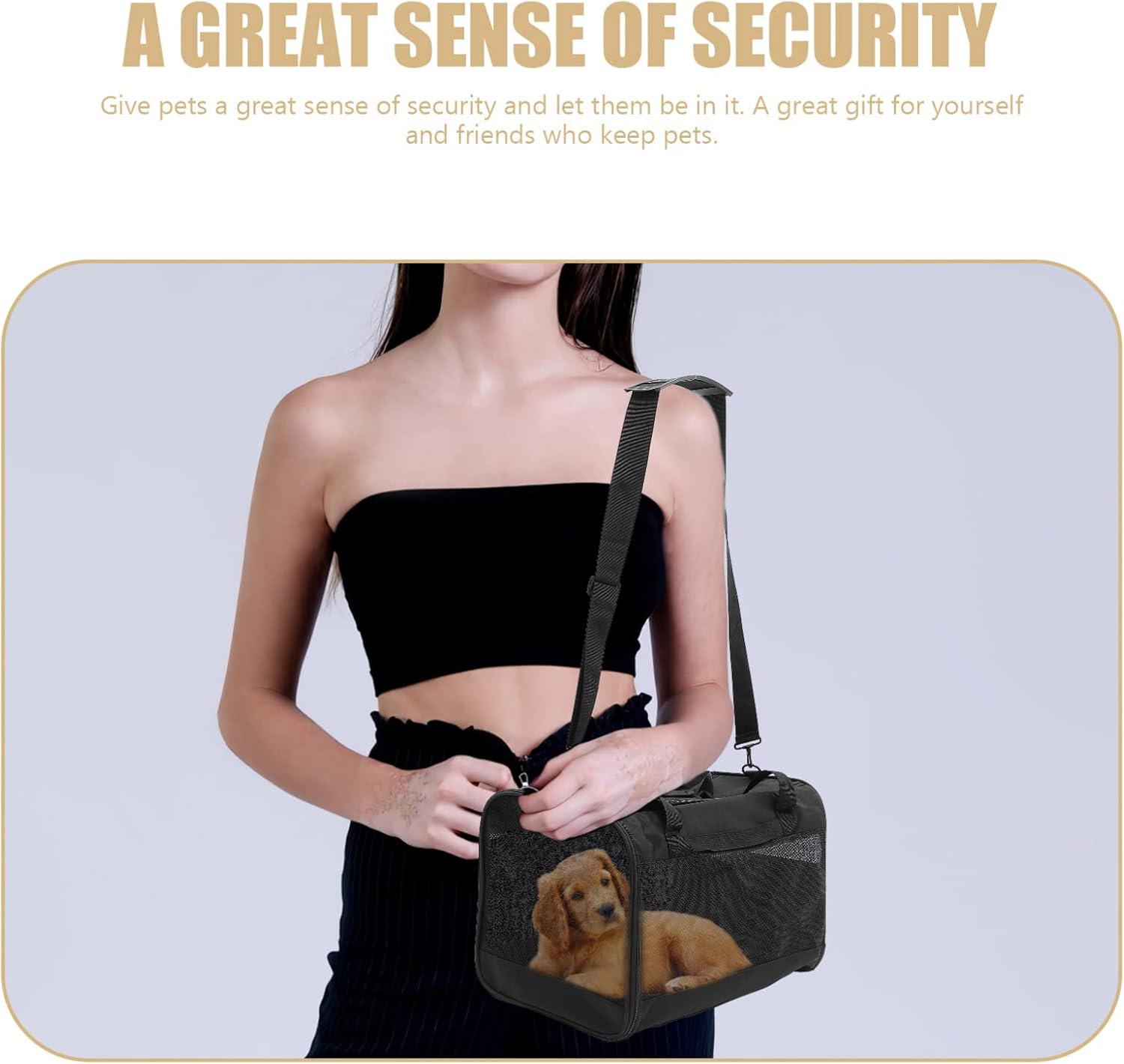 pet Bag pet Travel Carrier Dog mesh Carrier Dog Travel Bag car Tote Strap