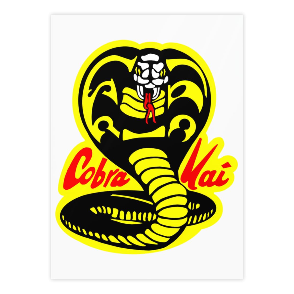 Amazon.co.jp: ステッカー コブラ会 人気 Logo クリスタルステッカー