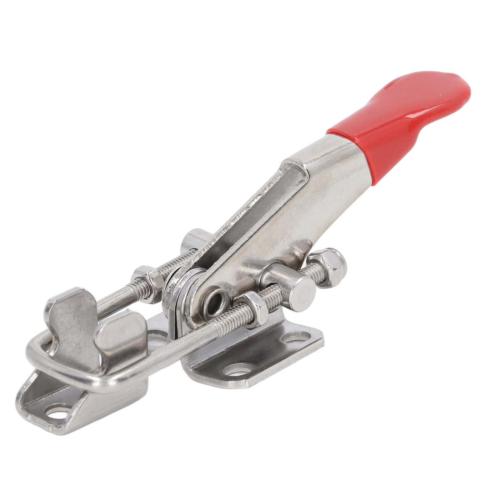 Door Frame Snap Ring Clamp Toggle Clamp Pull Type Toggle Clamp Toggle Clip with Hole Adjustable Stainless Steel Weight Capacity 400 Lbs 2pcs