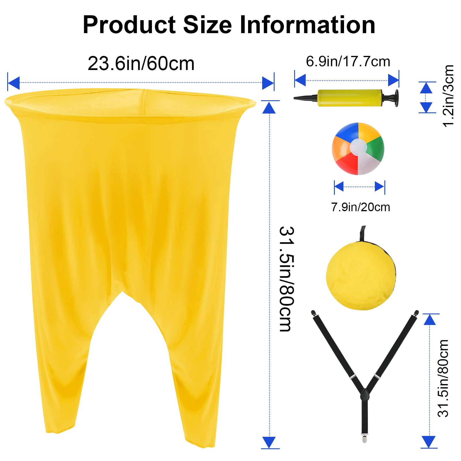 Ensemble de 17 Jeux de Pâques Granny Pants, 2 Jeux d'extérieur Pants surdimensionnés 10 balles, 2 Pompes à air et des Jeux de Lancer pour Adultes, Idéal pour fêtes, réunions familiales Jardin