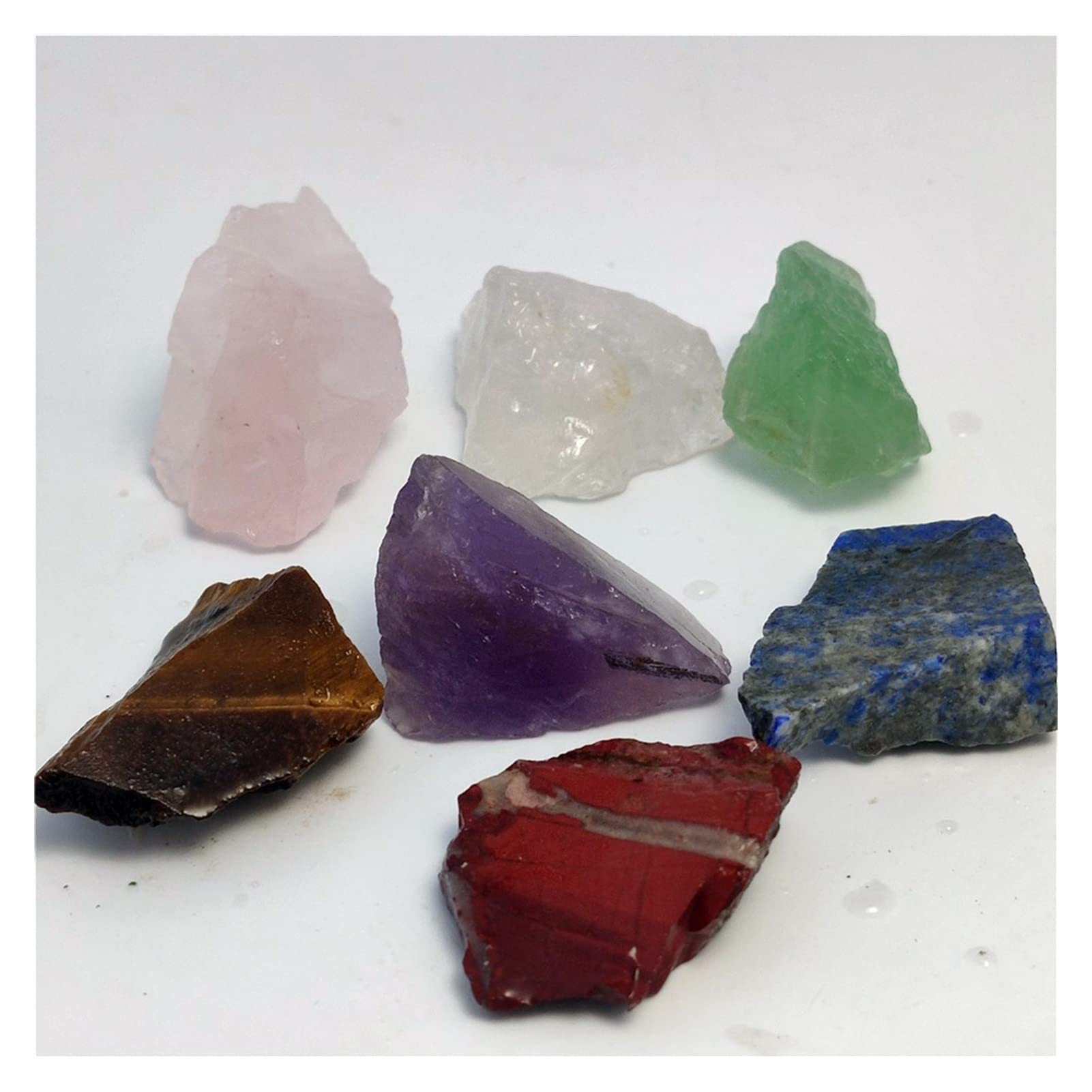 Cuarzo cristal para stoneyoga y meditación en casa set de 7 piedras minerales de decoración zen