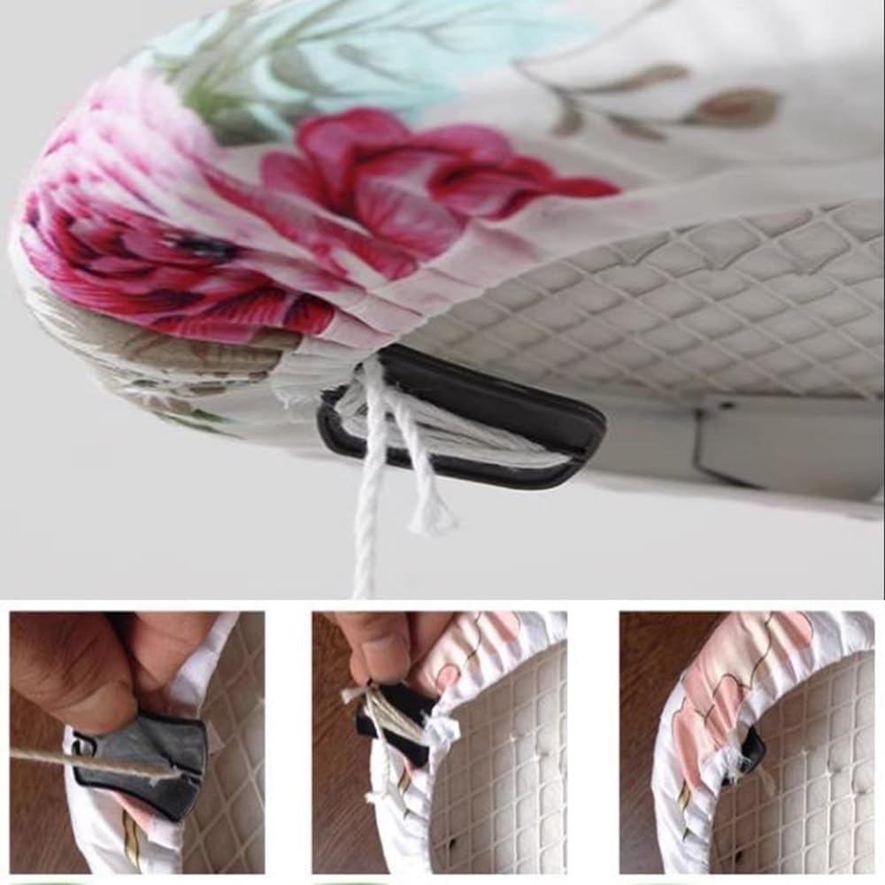 Fundas para Tablas de Planchar, Paquete de 3 Fundas y Almohadillas for Tabla de Planchar, Multicolor, Varios tamaños(Peony,13 X 44 Inch (34 X 110 Cm))