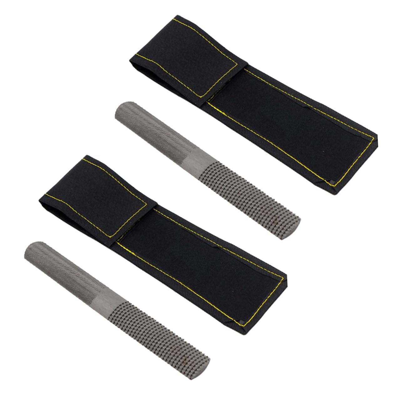 Veemoon Set 2 Pezzi Raspe in Acciaio al Carbonio 4 in 1 per Lavorazione Legno e Metallo Punte Piatte e Semitonde, Strumenti per Modellare e Riparare