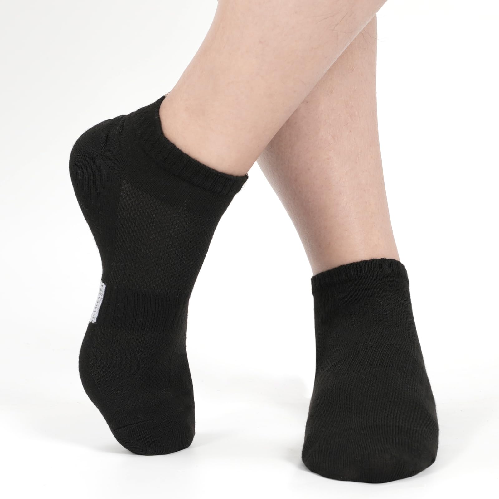 10 par skarpet do sneakersów, damskie/męskie, czarne i białe, skarpety stoperowe, pasują do 38-47, buty sportowe, buty do biegania, buty trekkingowe, skarpety do biegania